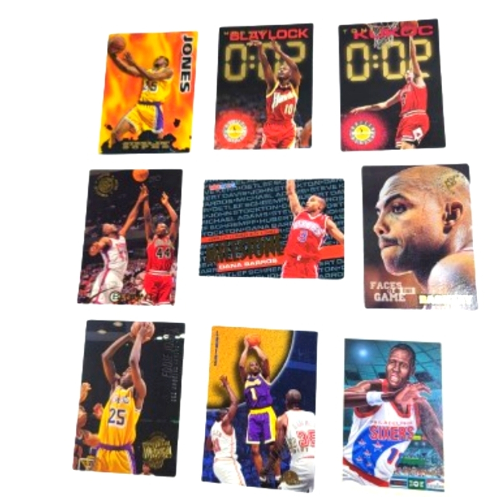 Lot of 9 NBA Cards mixed Players 90's